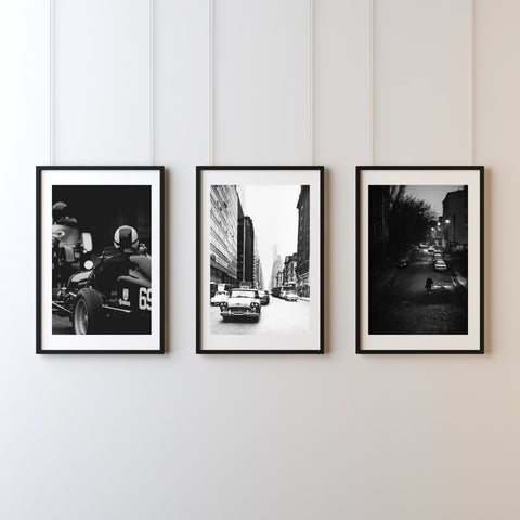 Set of 3 Customizable Glass Frames | Premium Wall Art | All Sizes Available